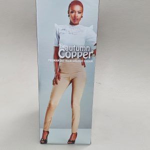 Afro hair colour shinny copper